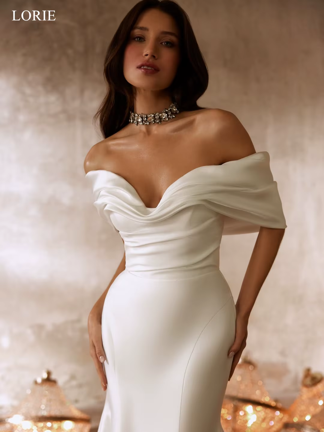 LORIE – robes de mariée élégantes en satin
