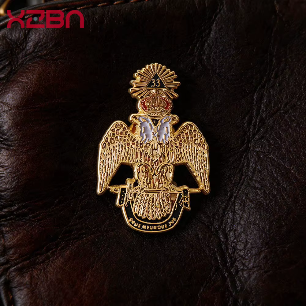 Broche Maçonnique Aigle à Double Tête