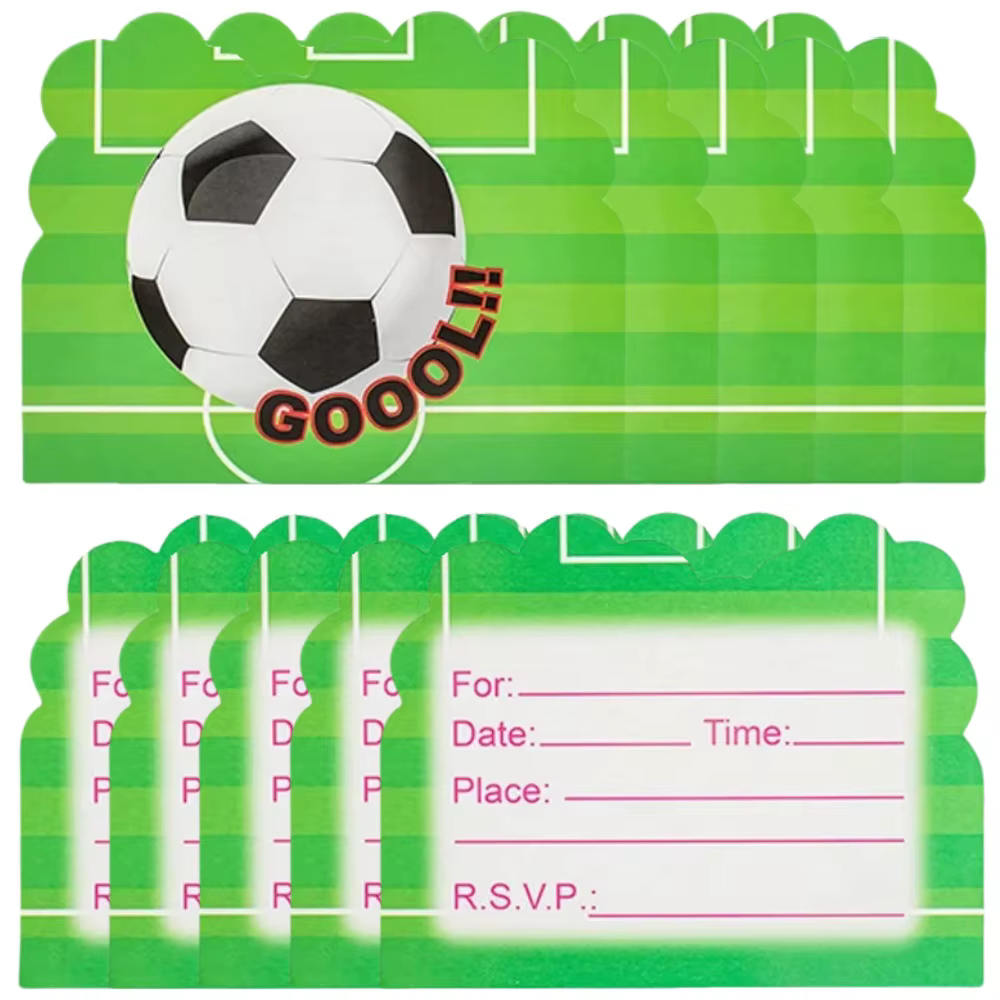 Invitations de fête de football sur le thème du sport pour enfants