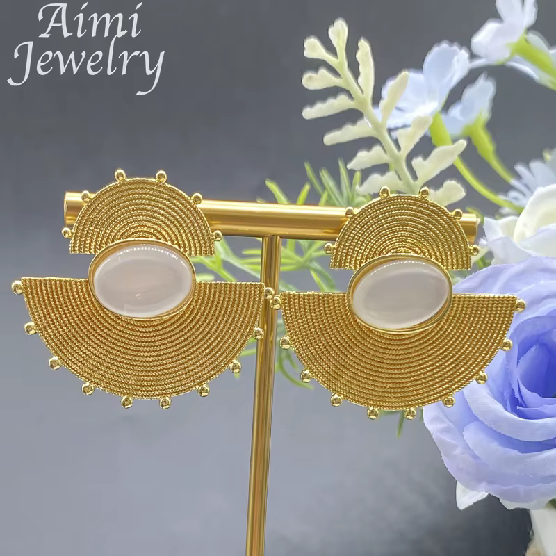 Ensemble de bijoux plaqués or 18 carats pour femmes