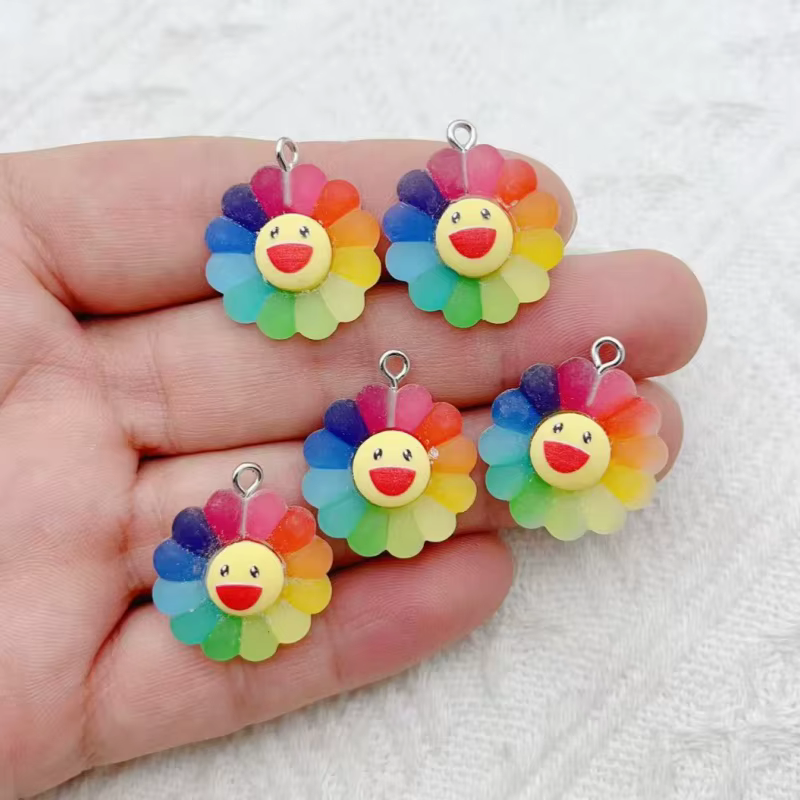Bijoux de tournesol colorés