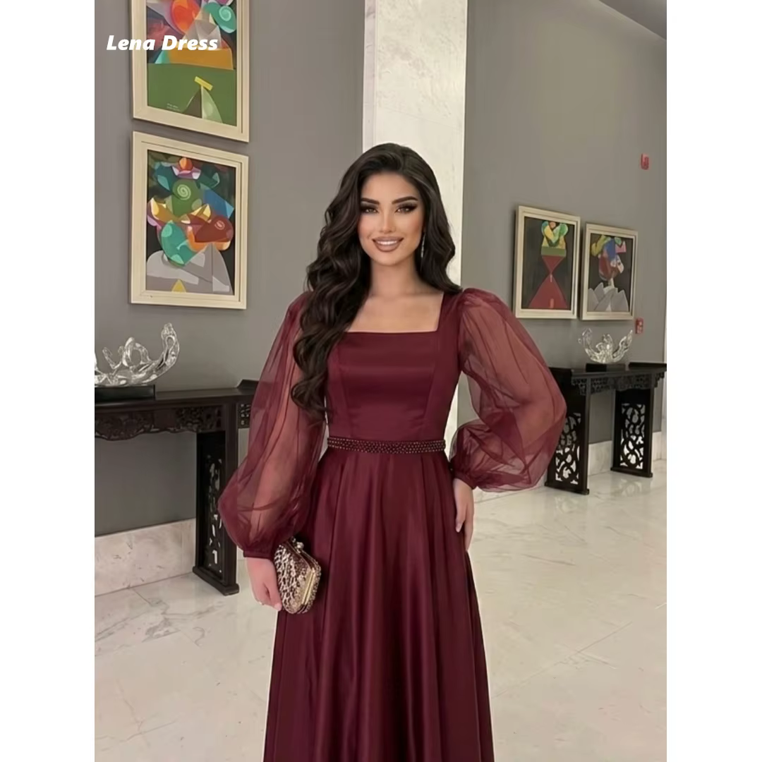 Robes de soirée élégantes couleur bordeaux pour femme