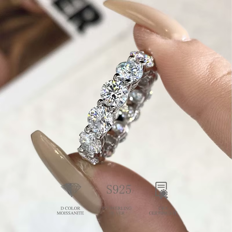 Bagues en diamant Moissanite pour femme