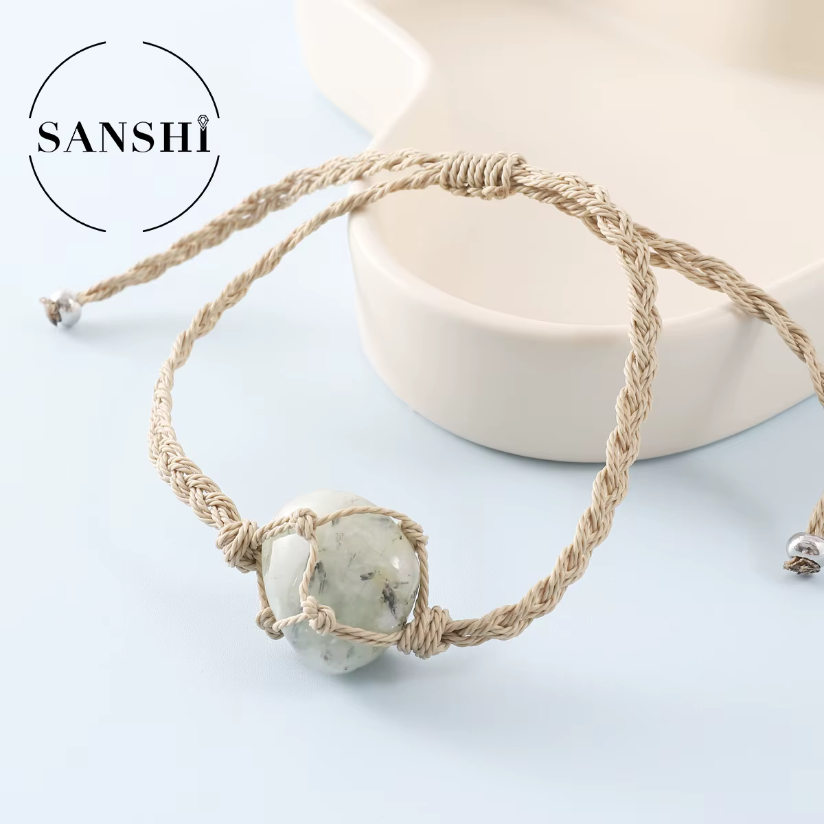 Bracelet de poche en maille tissée à la main