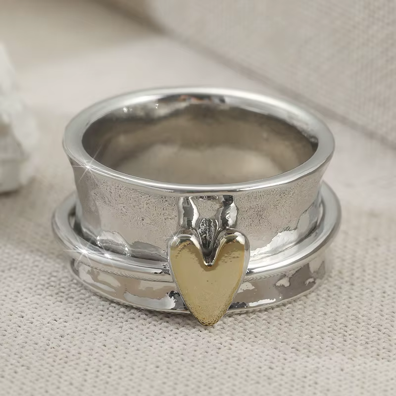 Bague large vintage pour femme