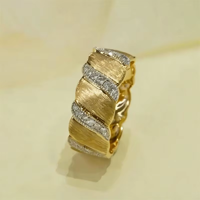 Huitan – bague bicolore pour femmes