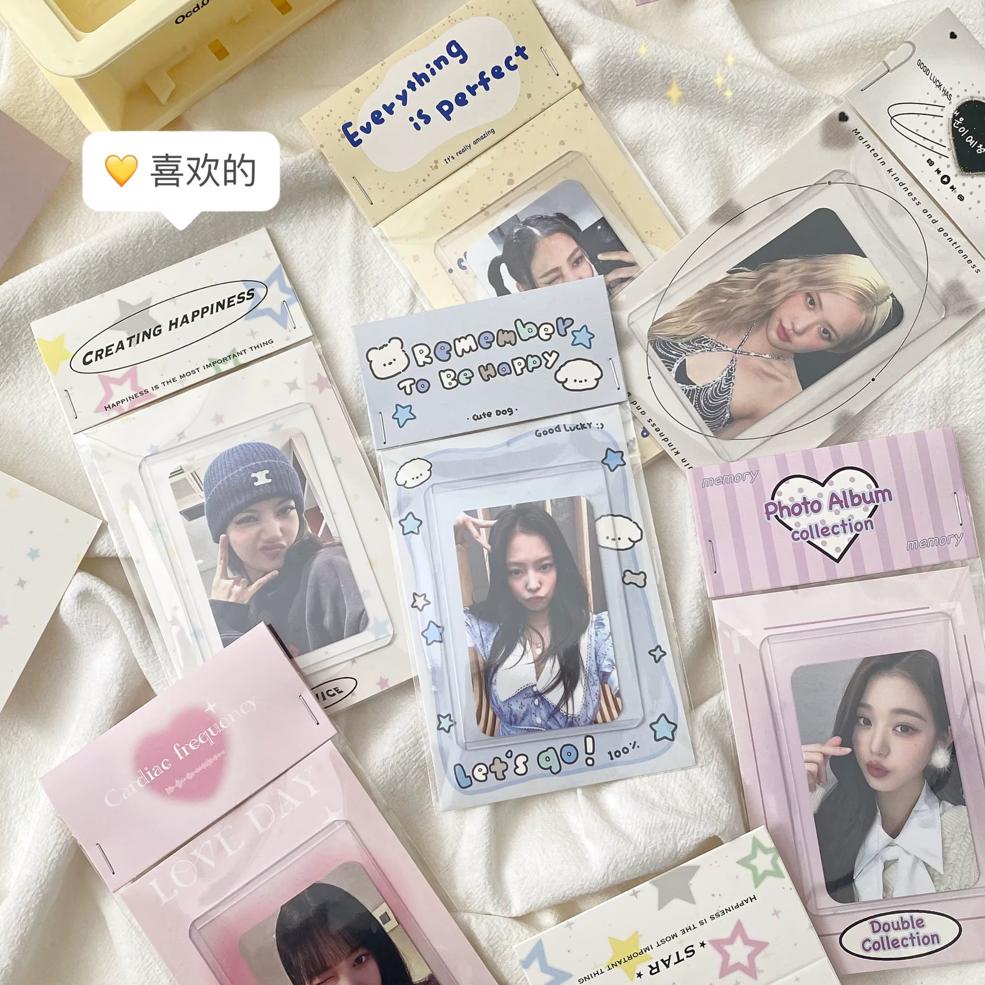 5 ensembles de cartes Photo Kpop de Style coréen, tête et arrière, ensemble de cartes d'emballage, emballage de cartes de vente, bijoux, paquet cadeau, fournitures de cartes