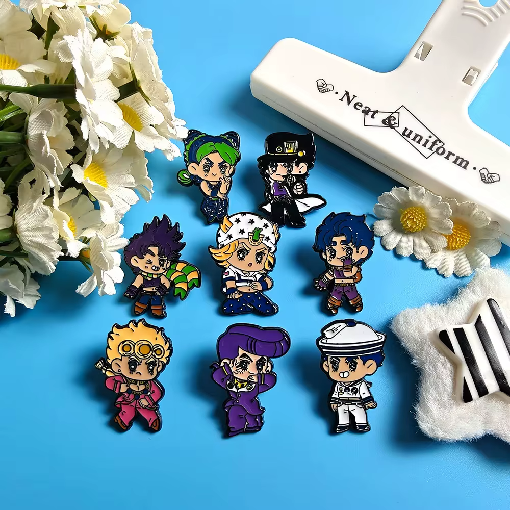 Broche JoJo Jotaro Kujo Giorno Giovanna Joseph Joestar