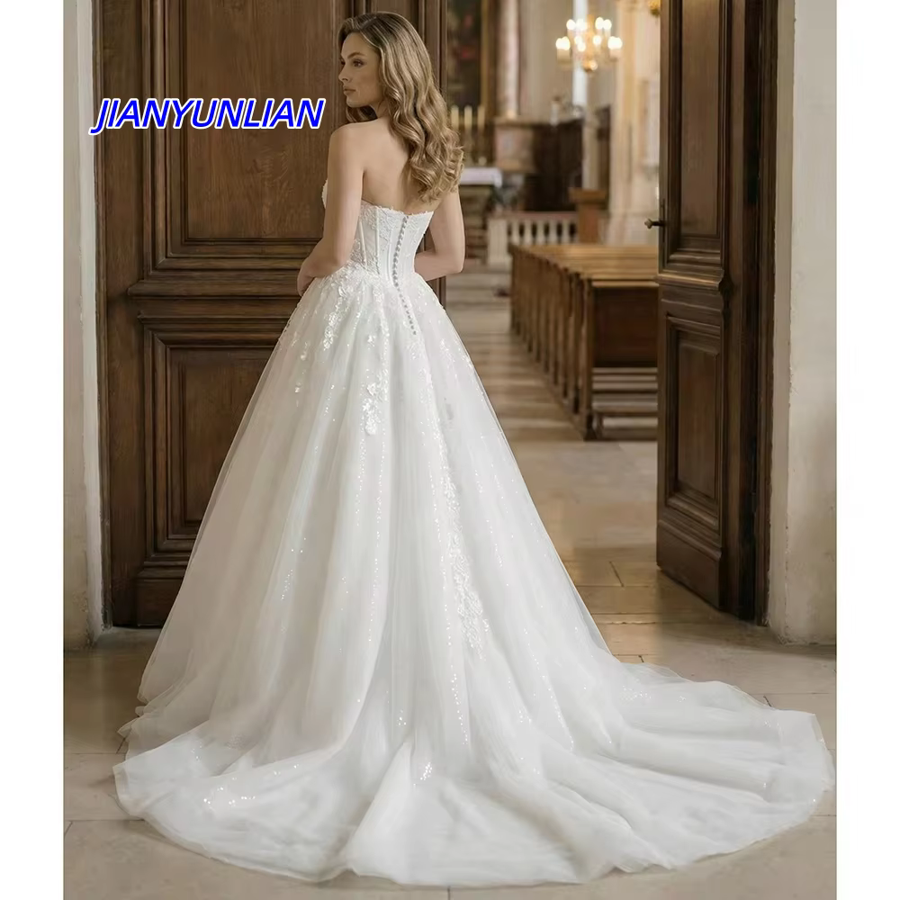 Robe de mariée personnalisée style château