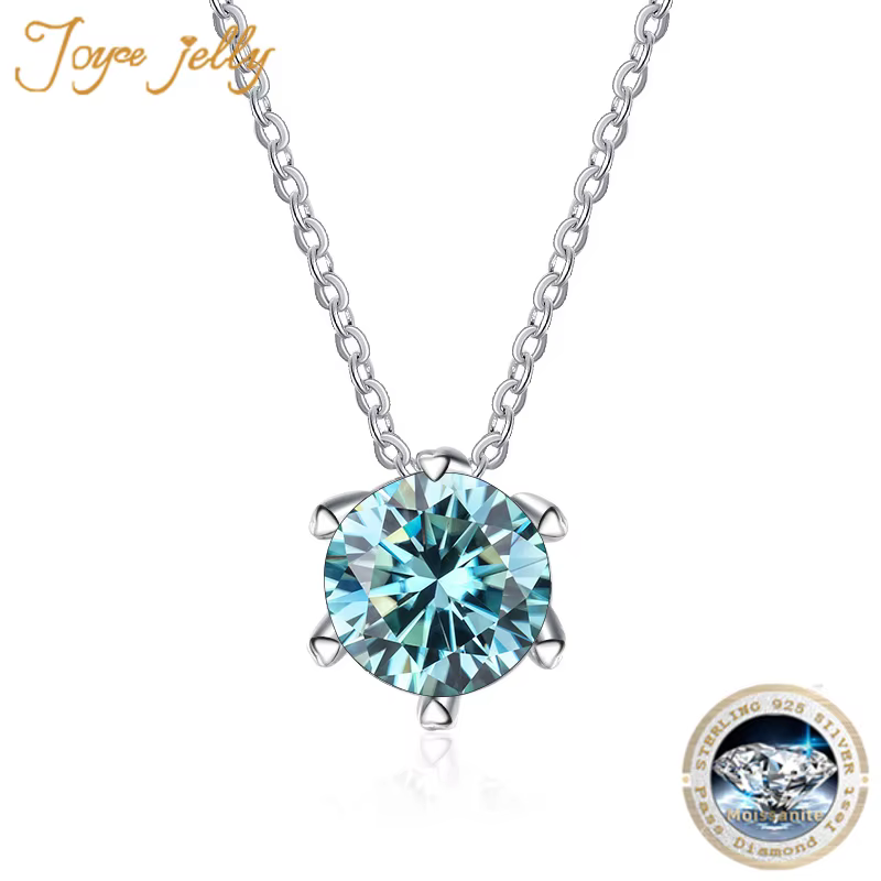 PomerceJelly-Collier Moissanite pour Femme