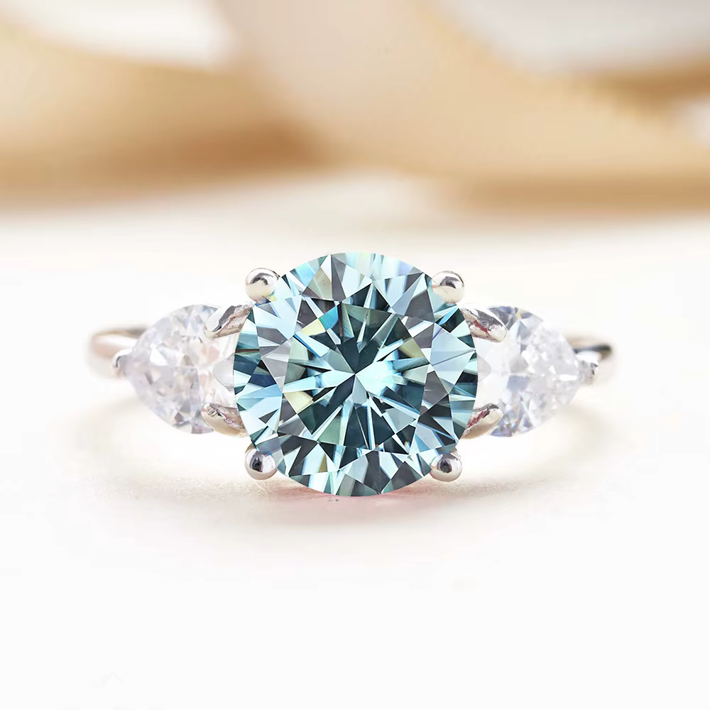 JoyceJelly – bague de mariage de luxe en argent Sterling 925, 3 carats, D-COLOR, diamant Moissanite, bijoux pour femmes, Design classique à quatre griffes