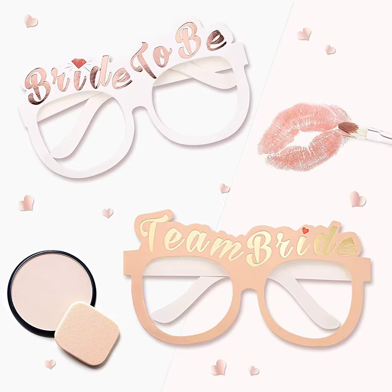 Lunettes en papier pour enterrement de vie de jeune fille