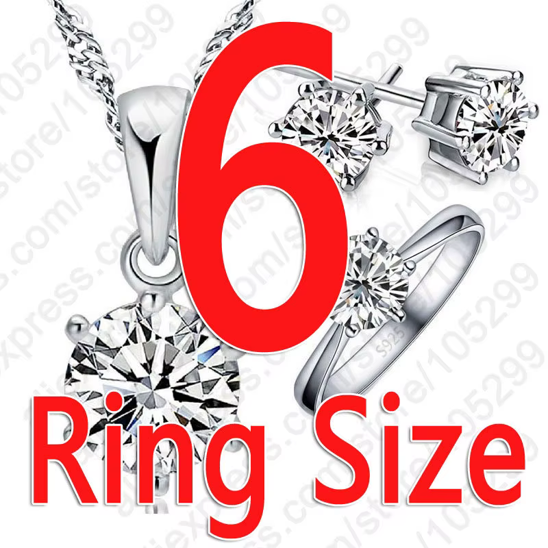 Femme cadeau d'anniversaire ensemble de bijoux de mariage mode 925 en argent Sterling cristal collier bague boucle d'oreille 3 pièces/ensemble expédition rapide
