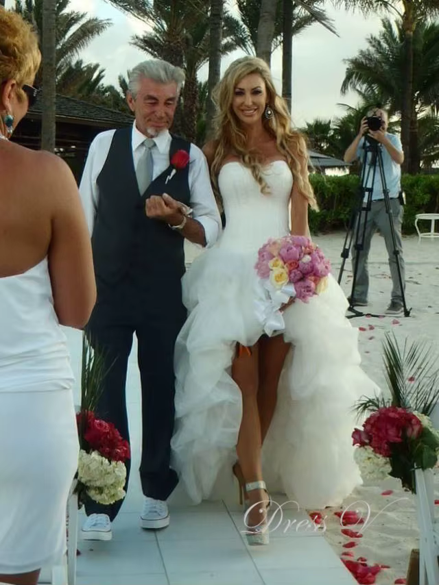 Robe de mariée en organza