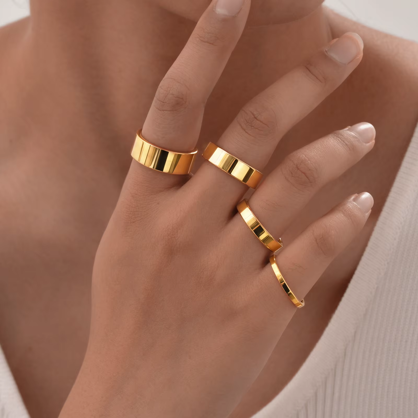 Bague de Couple de mariage basique de 2/4/6 MM de large pour femmes et hommes