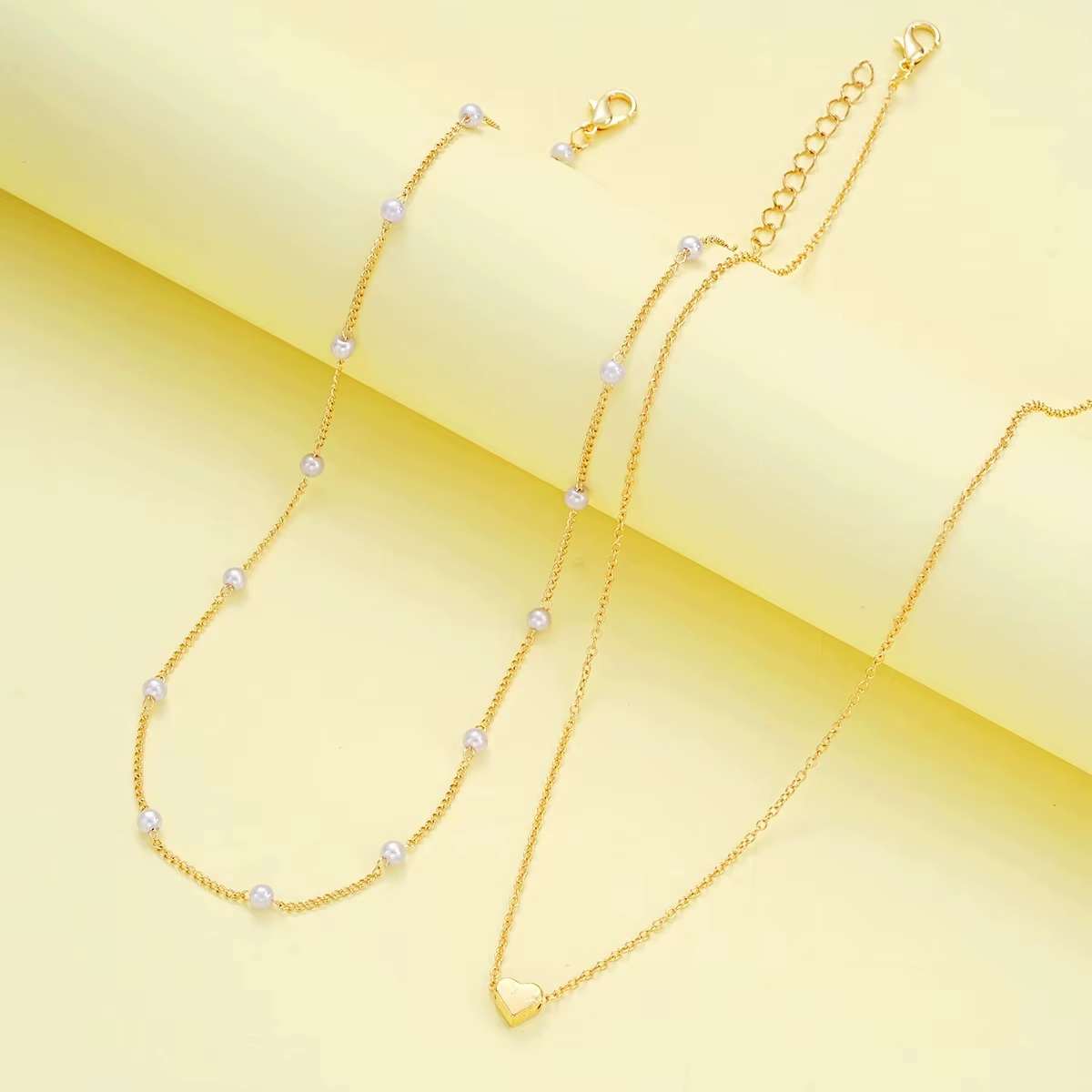 Ensemble de bijoux en forme de cœur pour femmes