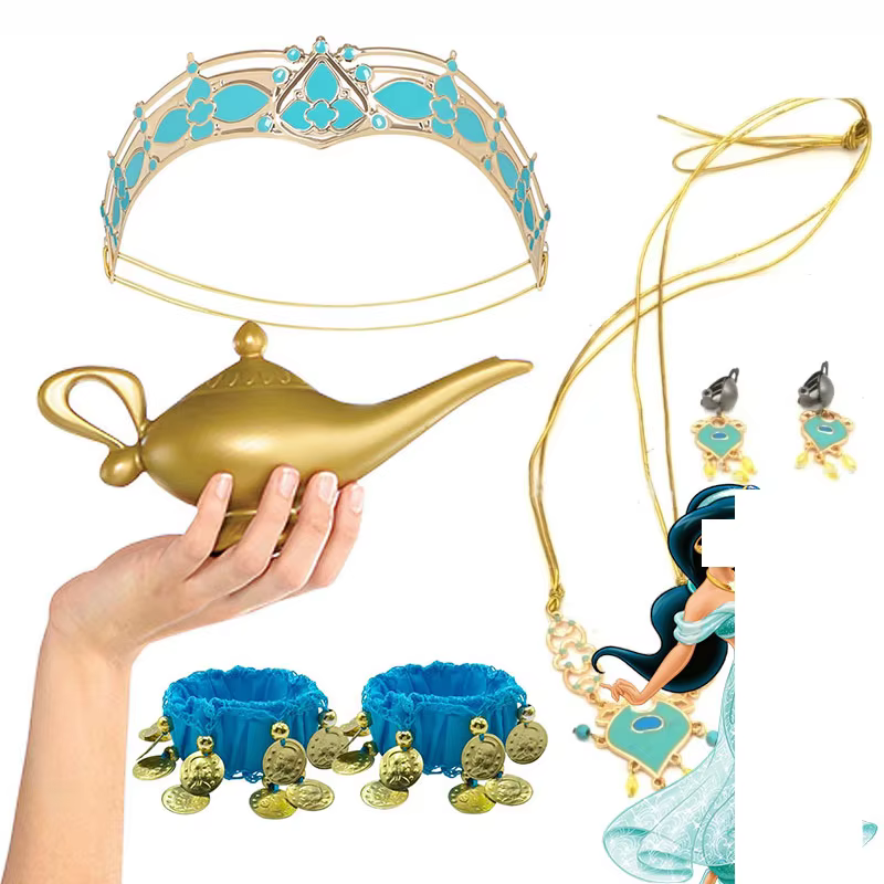 Accessoires de déguisement de princesse Jasmine pour filles : Couronne vintage
