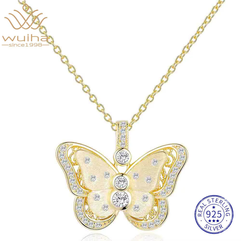WUIHA – collier avec pendentif en argent Sterling 100% 925