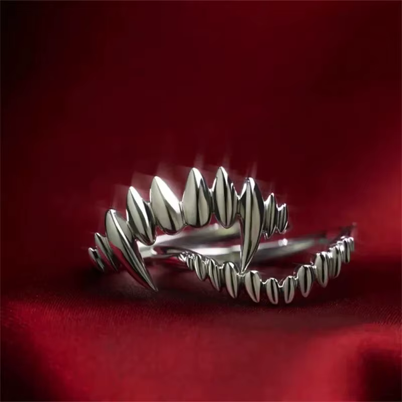 Jeu Baldur's Gate 3 anneaux Cosplay Astarion Vampire anneau en métal réglable accessoires d'halloween
