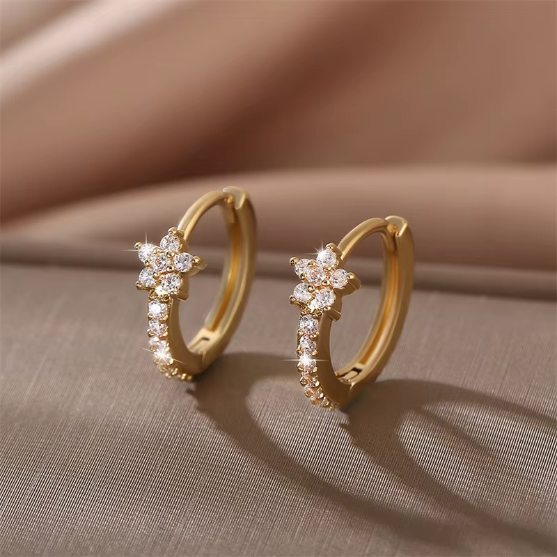 Boucles d'oreilles en acier inoxydable pour femmes