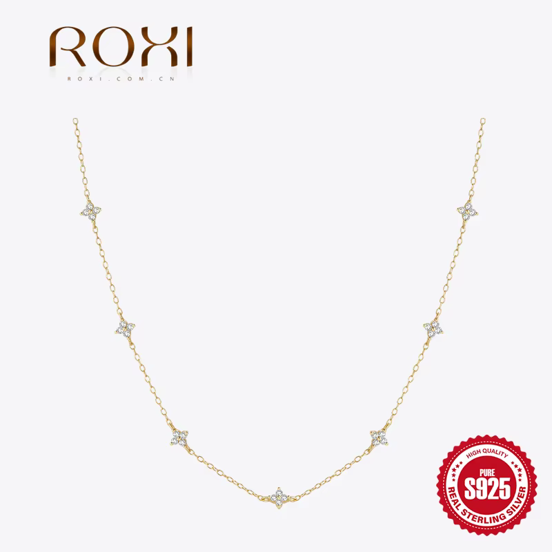 ROXI – collier ras du cou en cristal brillant pour femmes