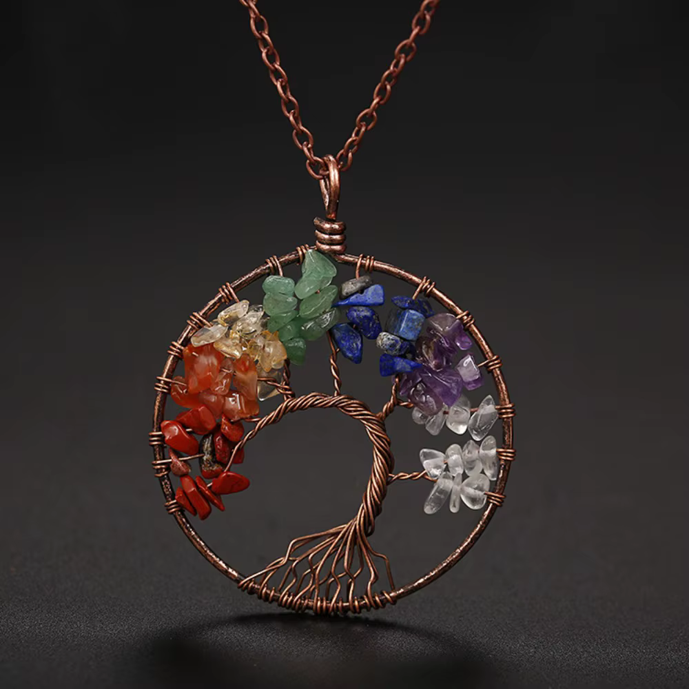Pierre précieuse naturelle 7 chakras