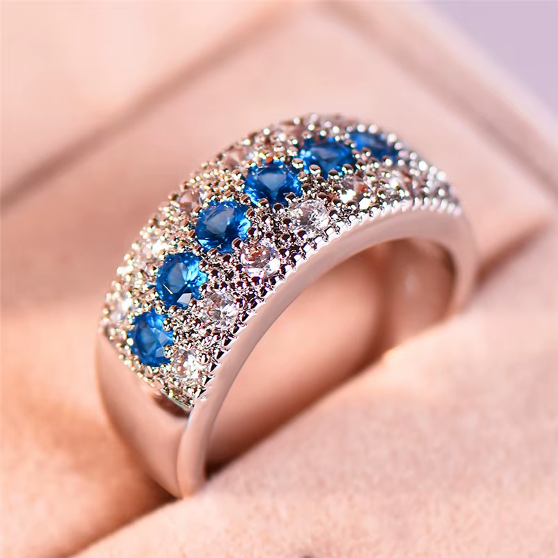 Bague en cristal rond pour femme
