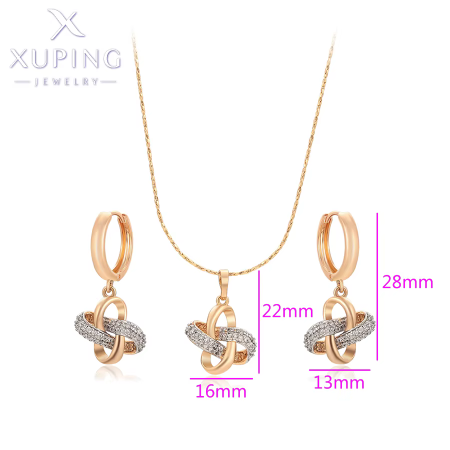 Parure de bijoux Xuping en alliage de cuivre