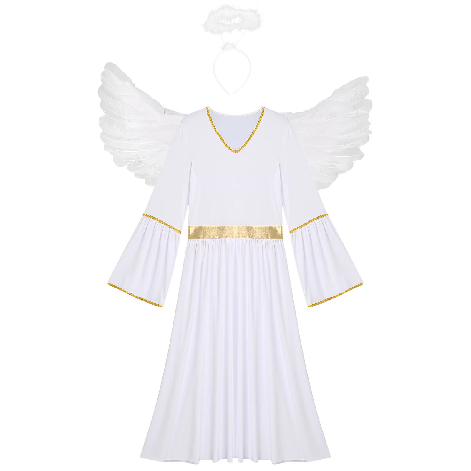 Costume d'ange 3 pièces pour femmes