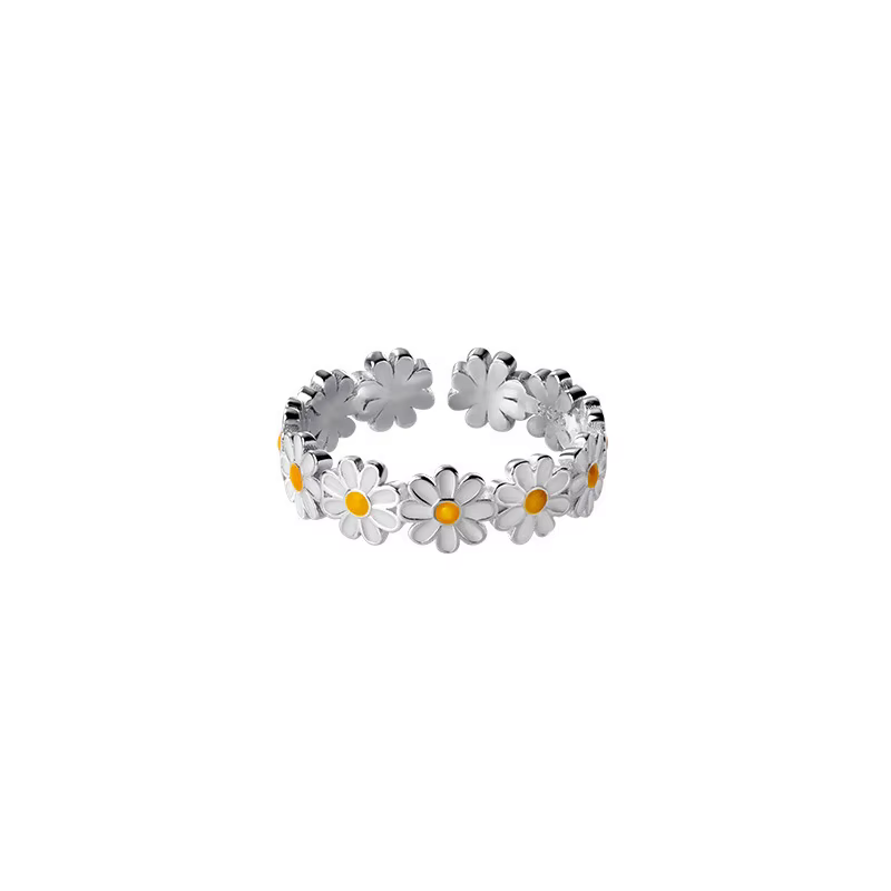 Bagues à fleurs de marguerite pour femmes