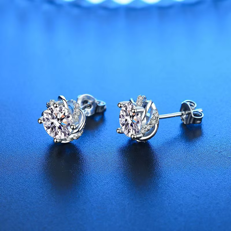 Nouvelles boucles d'oreilles en argent sterling 925