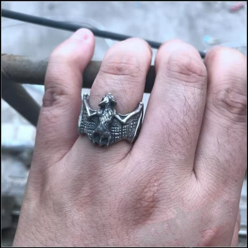 Bague ouverte élégante en argent sterling 925 pour homme