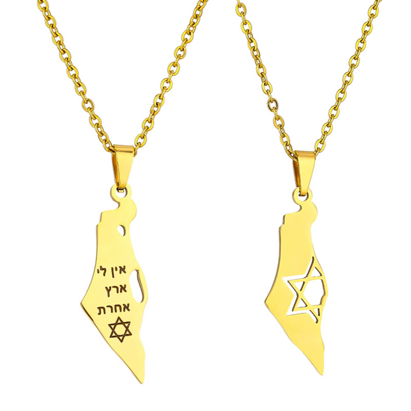 Collier pendentif étoile de David juive pour femmes et hommes