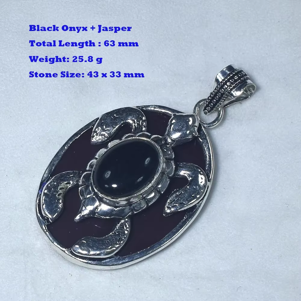 Pendentif en jaspe véritable pour femmes, bijoux gfit