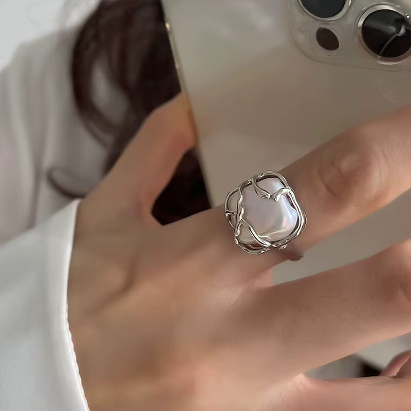 Bagues de mariage vintage en argent pour femmes