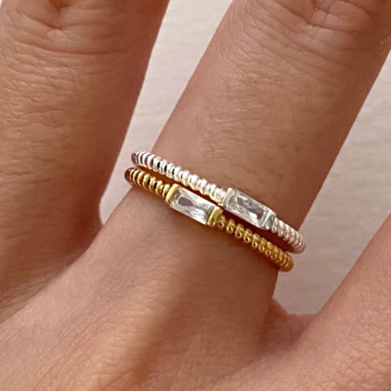 Bague de rencontre en argent Sterling 925