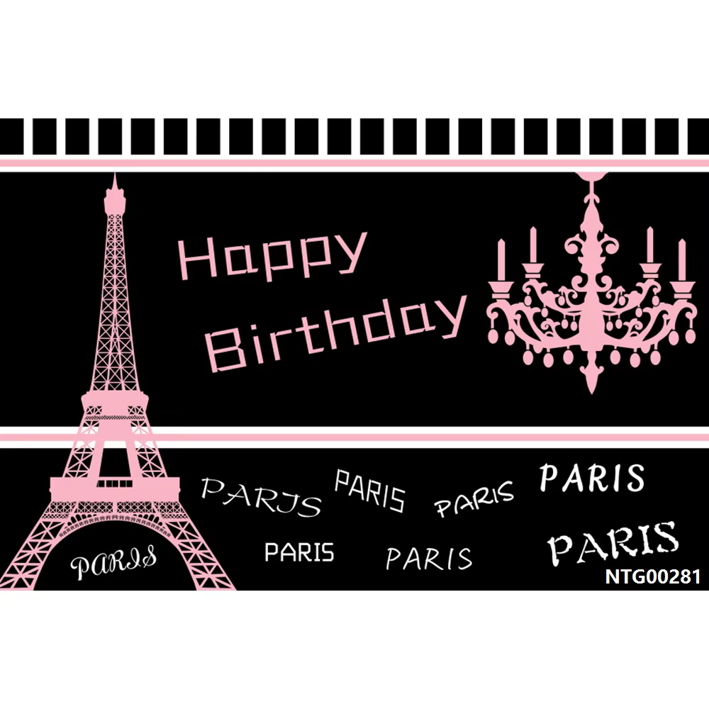 Fond de photographie Paris pour la fête du 1er anniversaire