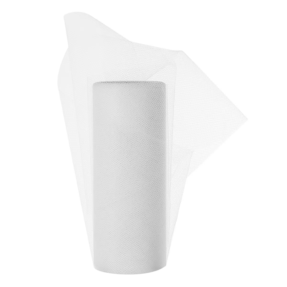 Rouleau de tulle blanc de 22 m pour la décoration de voiture de mariage