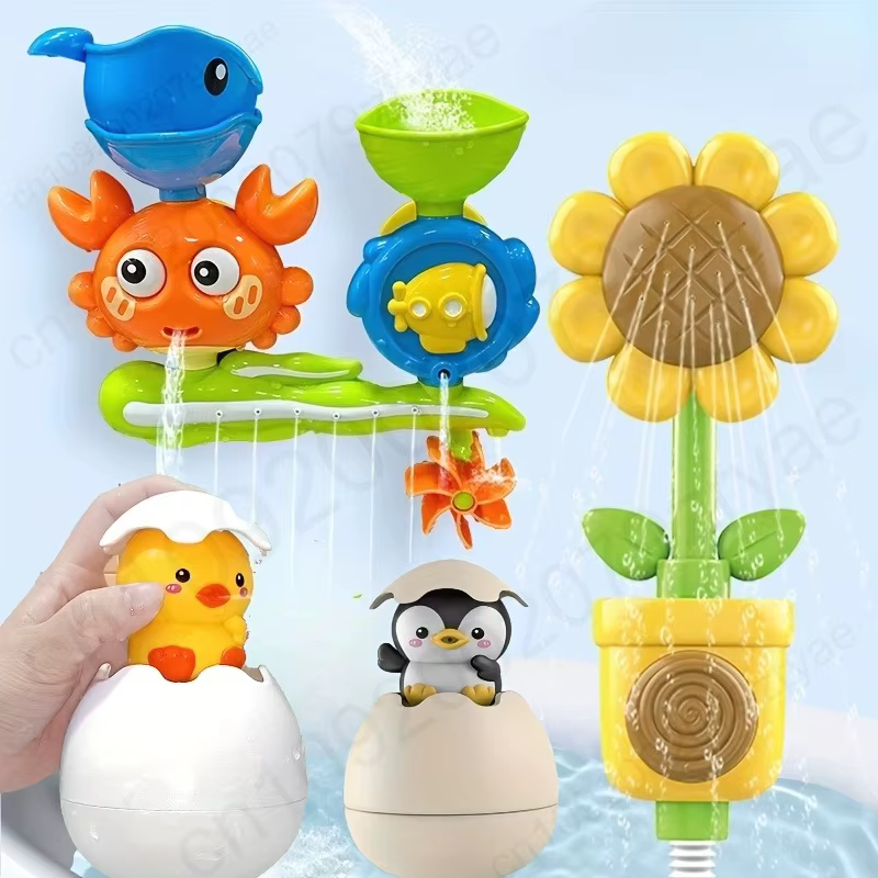 Ensemble de jouets de bain interactif à ventouse pour jeunes