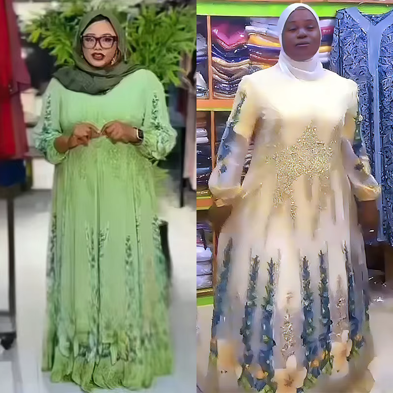 Abayas de Luxe pour Femmes Dubaï 2026 – Robe de Soirée Africaine Musulmane