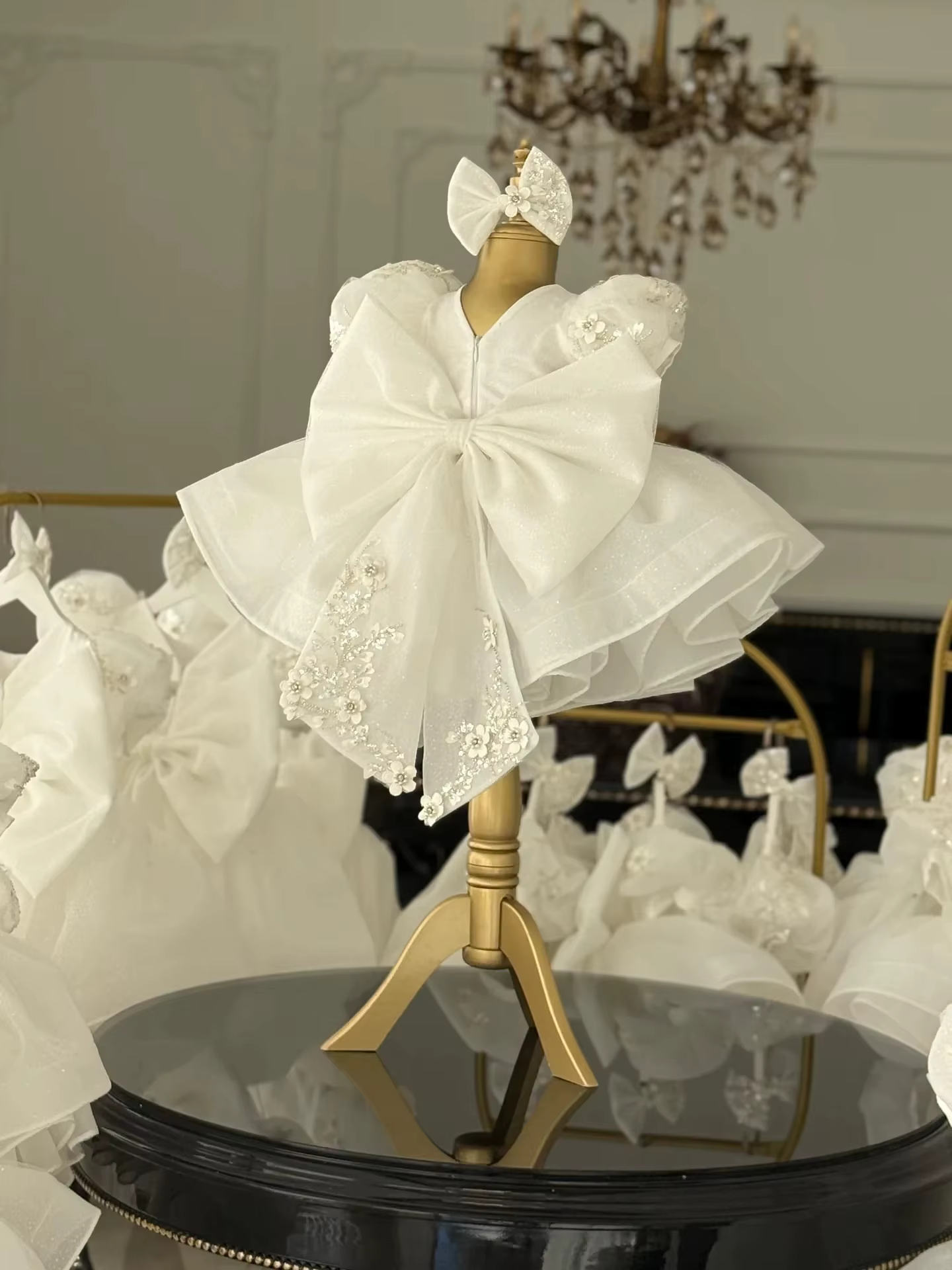 Robes de demoiselle d'honneur blanches personnalisées pour mariage