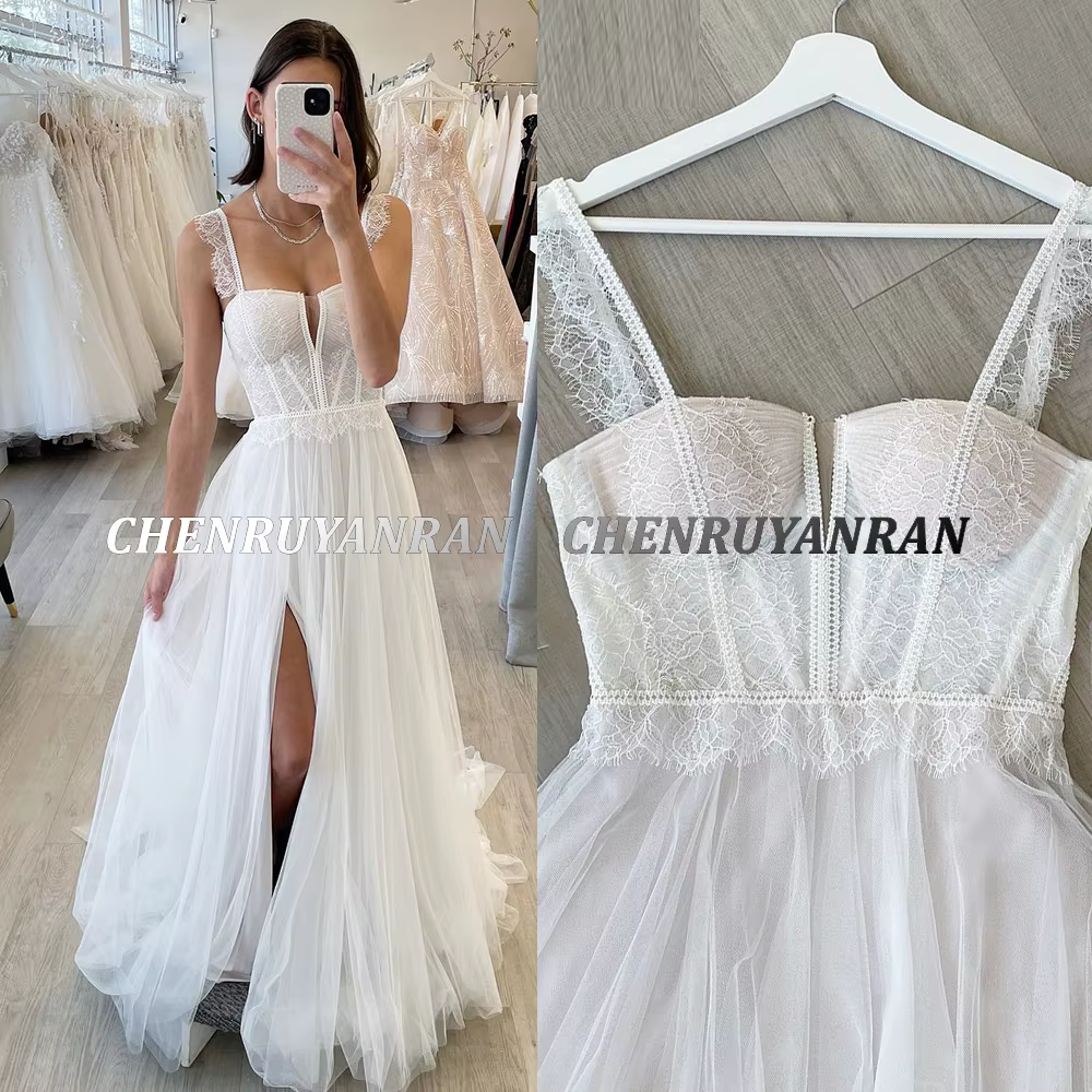 Robes de mariée simples pour femmes 2025 chérie Boho longues