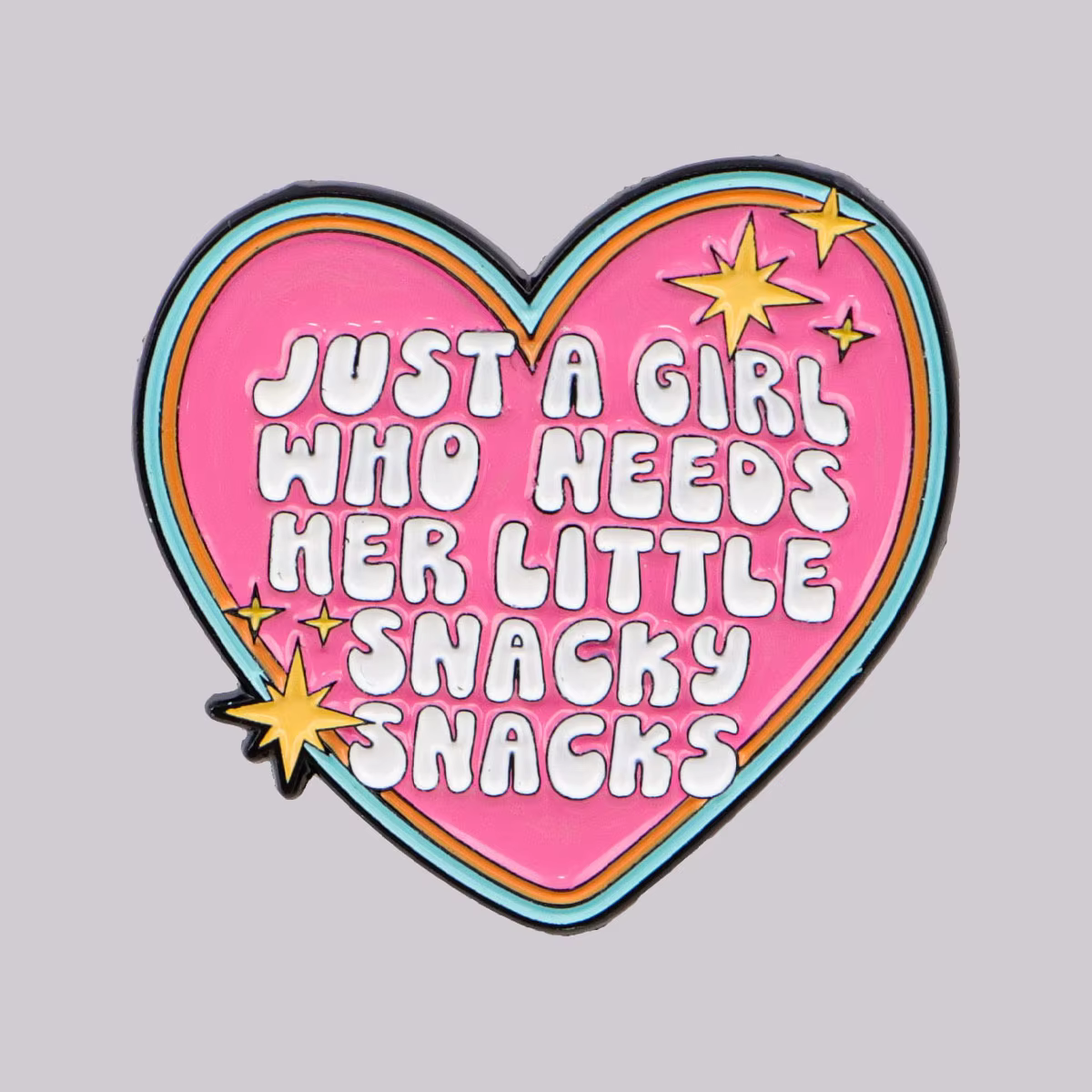 Broches en émail «Just a Girl» pour femmes