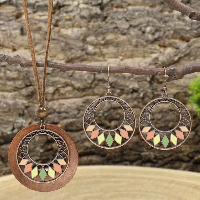 Boho Vacation-Ensemble de bijoux géométriques pour femmes