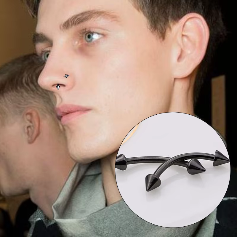 30 pièces en acier inoxydable sourcil Piercing anneaux pour femmes hommes incurvé haltère lèvre anneau Cartilage Daith Helix Rook boucle d'oreille bijoux