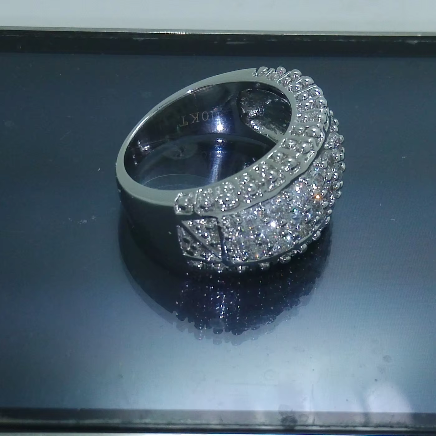 Bague en diamant de laboratoire vintage pour femme