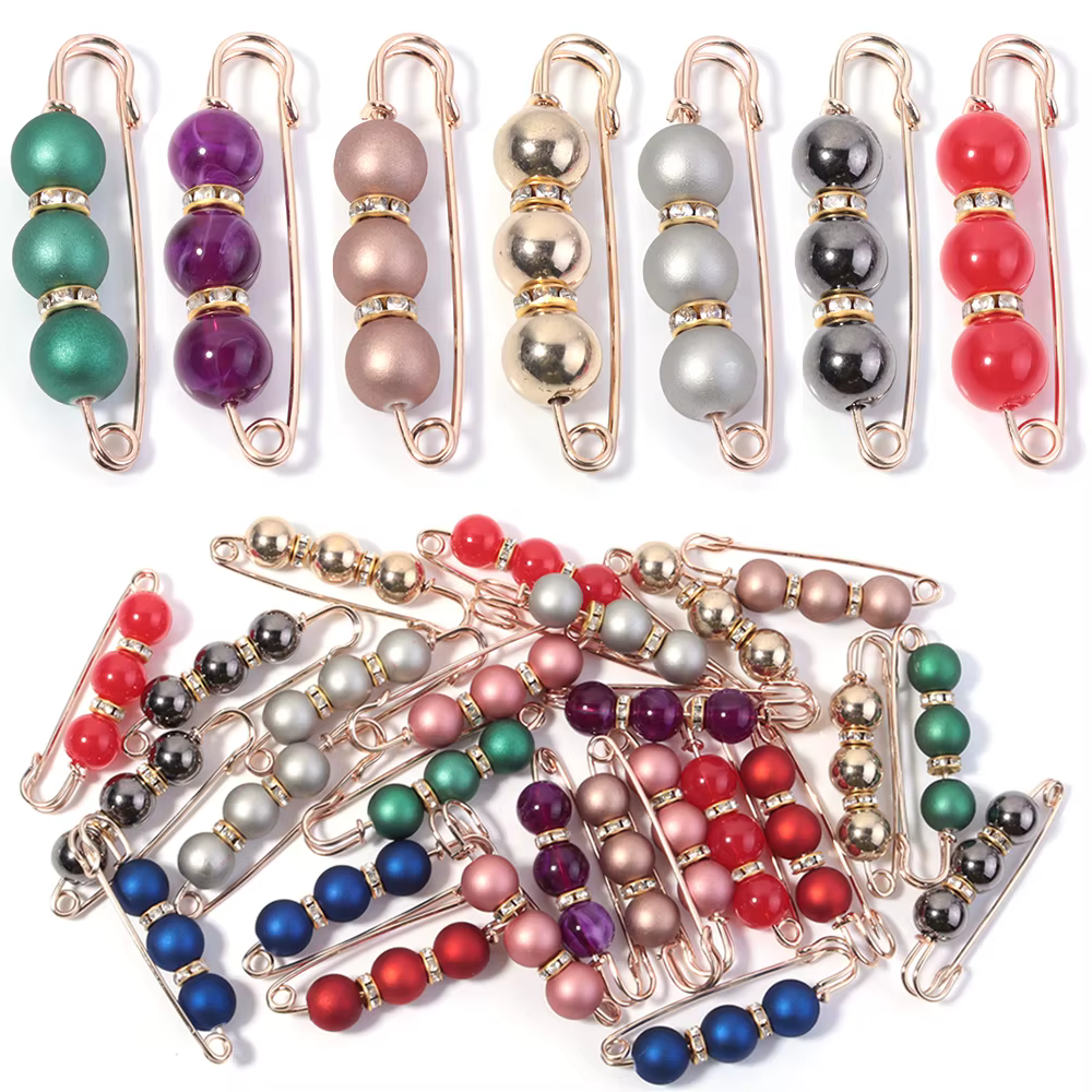 Broche en Imitation de perles et strass
