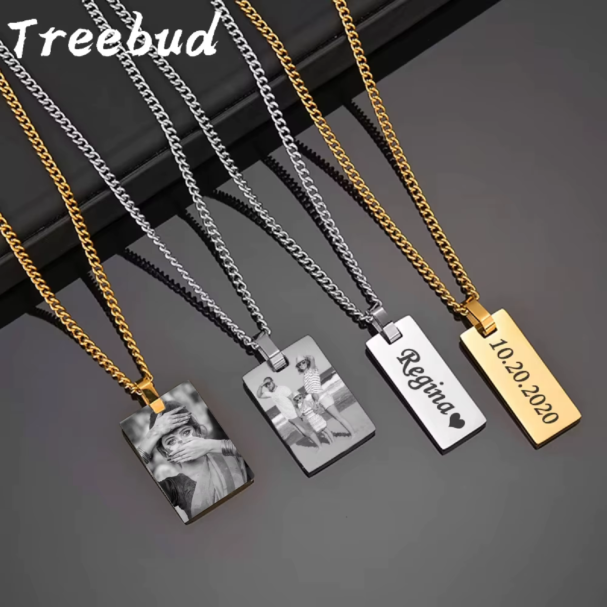 Treebud – collier Photo personnalisé