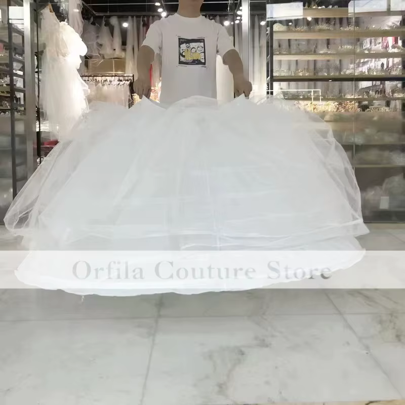 Jupon de mariage à 7 cerceaux blanc