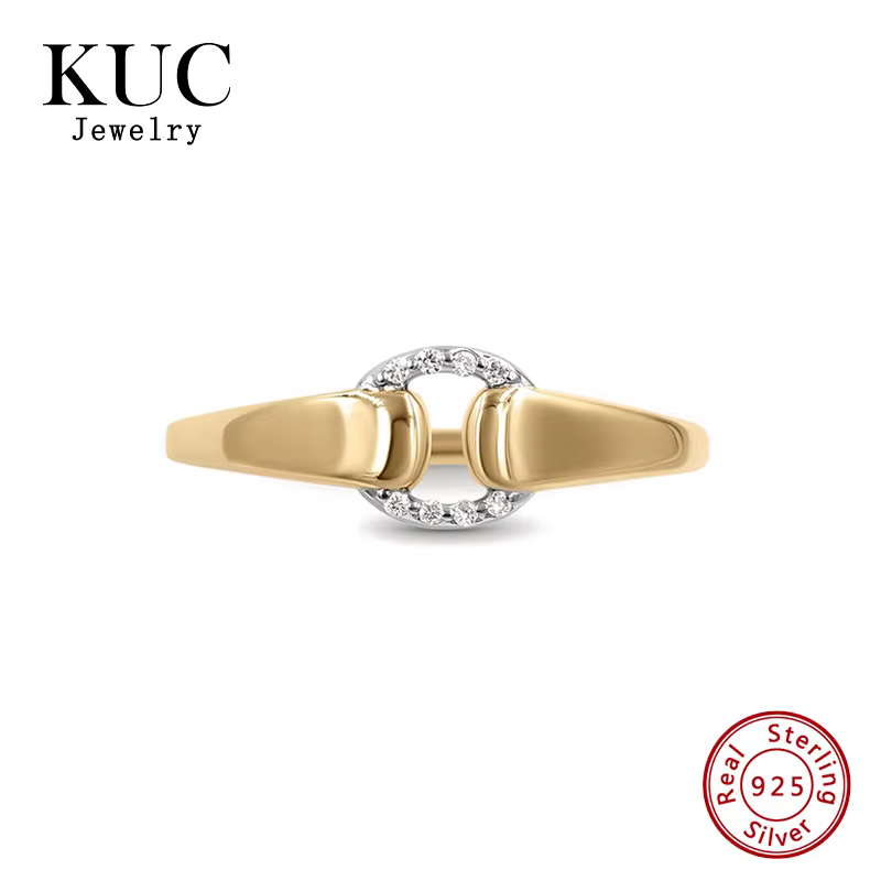 Bague en argent sterling 925 KUC Jewelry pour femme